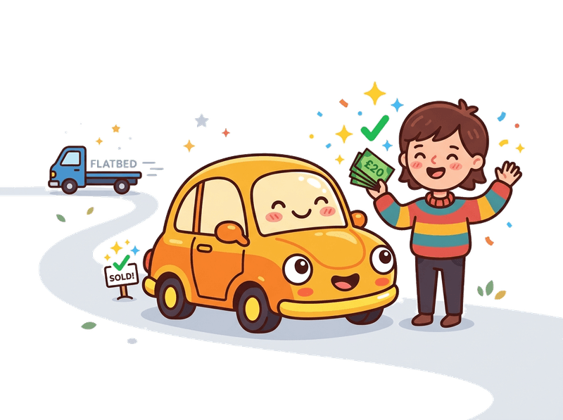 Step 4: Get Paid — Bank transfer on collection in Streatham & Norbury. No waiting, no chasing. The money is yours before we drive away with your old car.